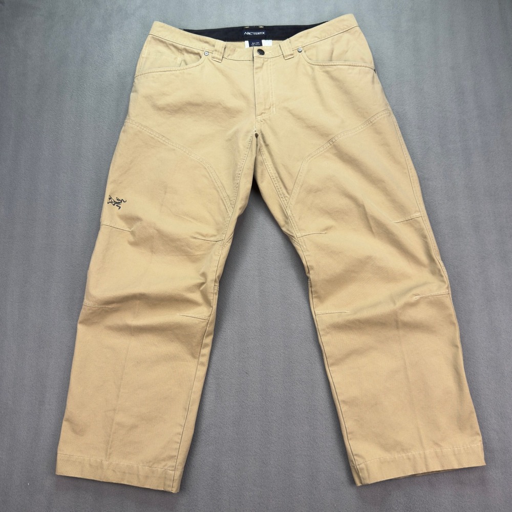 Arcteryx Cronin Tan Cotton Nylon Men's Pants Size Tag 36